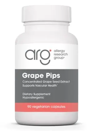 Allergy Research Group Grape Pips 100mg -- grape seed extract, antioxidant support.