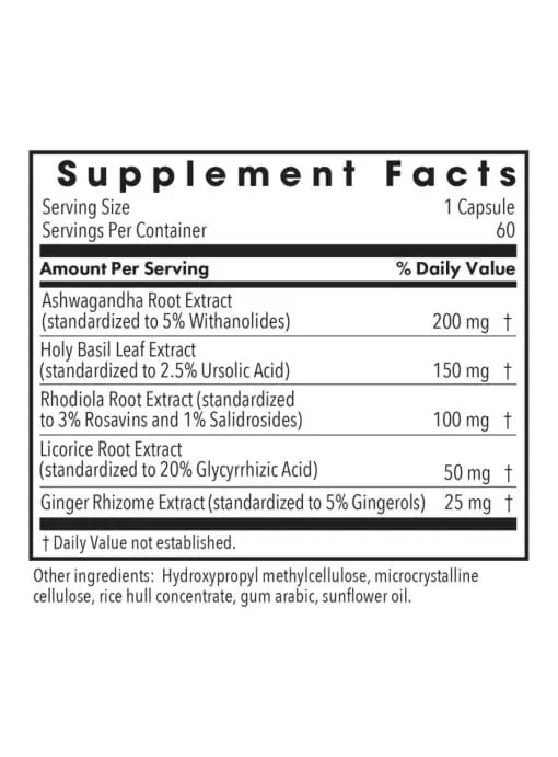 Allergy Research Group Herbal Adapt -- adaptogens, stress support. - Back