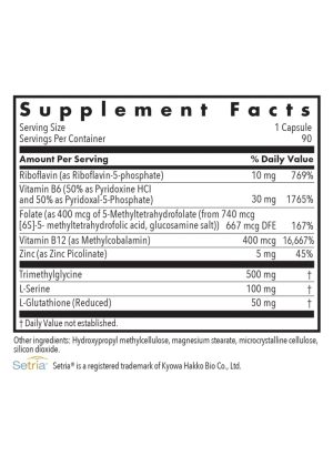 Allergy Research Group Homocysteine Plus -- methylation support, cardiovascular health. - Back