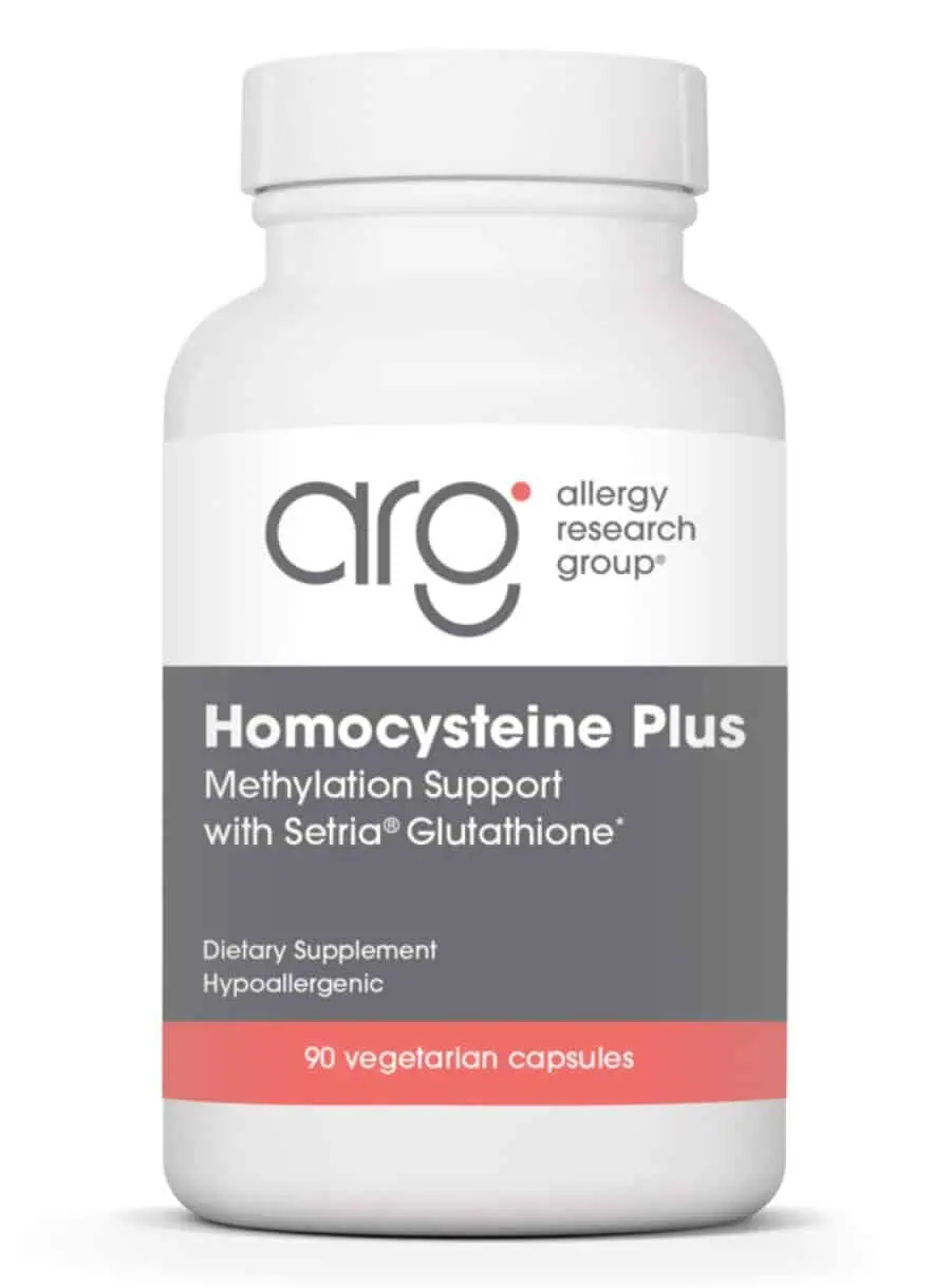 Allergy Research Group Homocysteine Plus -- methylation support, cardiovascular health.