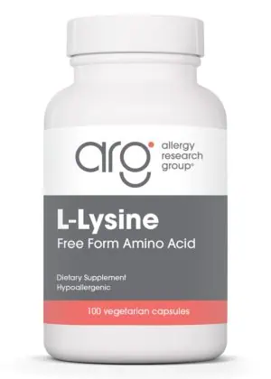 Allergy Research Group L-Lysine -- amino acid supplement, high purity.