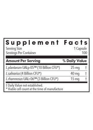 Allergy Research Group Lactobacillus Plantarum/Rhamnosus/Salivari -- probiotics, digestive health. - Back