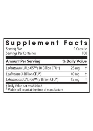 Allergy Research Group Lactobacillus Plantarum/Rhamnosus/Salivari -- probiotics, digestive health. - Back