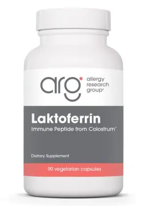 Allergy Research Group Laktoferrin 350mg -- immune support, iron transport.