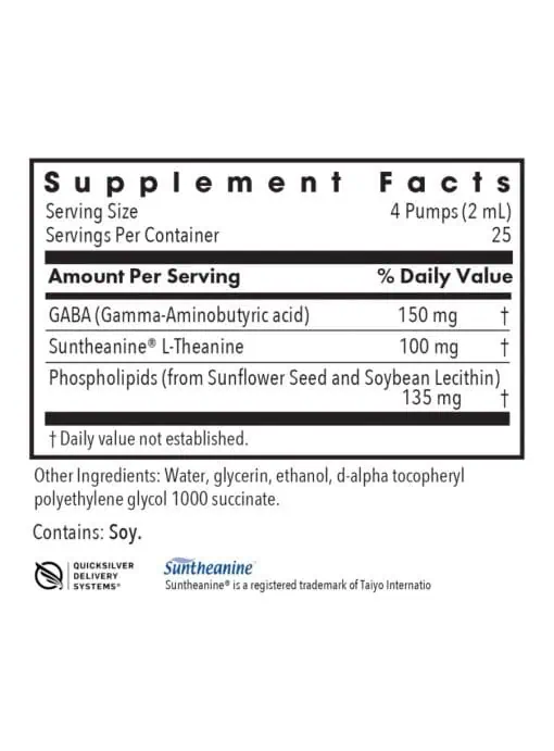 Allergy Research Group Liposomal Zen -- calmness support, relaxation. - Back