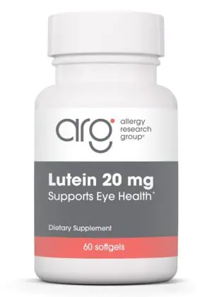 Allergy Research Group Lutein 20mg -- lutein supplement, eye health.