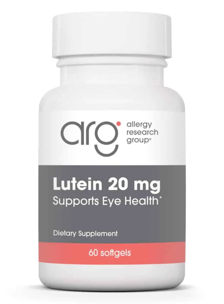Allergy Research Group Lutein 20mg -- lutein supplement, eye health.
