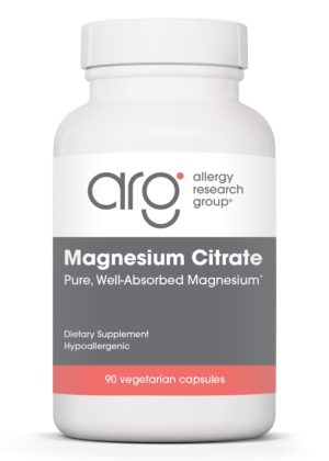 Allergy Research Group Magnesium Citrate -- magnesium supplement, citrate form.