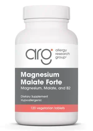 Allergy Research Group Magnesium Malate Forte -- magnesium supplement, energy support.