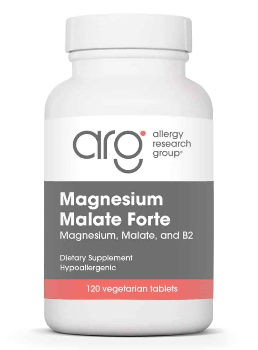 Allergy Research Group Magnesium Malate Forte -- magnesium supplement, energy support.