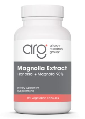 Allergy Research Group Magnolia Extract Honokiol + Magnolol 90% -- magnolia extract, dietary supplement.