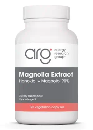 Allergy Research Group Magnolia Extract Honokiol + Magnolol 90% -- magnolia extract, dietary supplement.