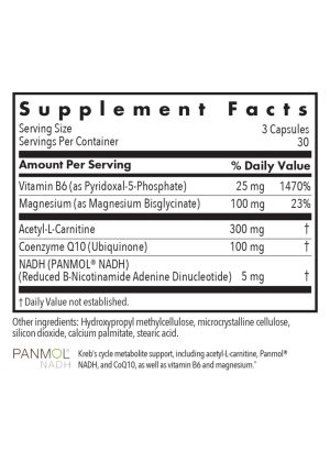 Allergy Research Group Mitochondrial Cofactors Cellular Energy Formula -- cellular energy support, Kreb's - Back