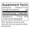 Allergy Research Group Molybdenum (Liquid) -- molybdenum supplement, liquid form - Back