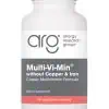 Allergy Research Group Multi-Vi-Min w/o Cu and Fe -- multivitamin supplement, dietary support.