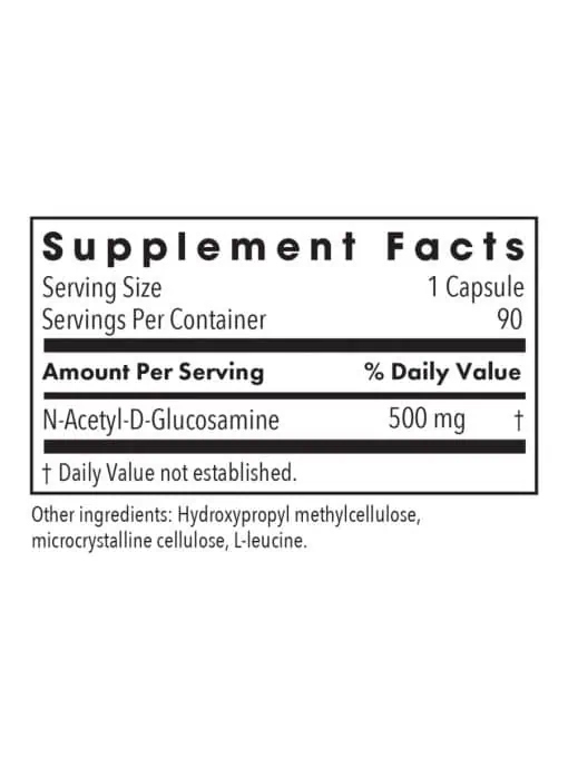 Allergy Research Group N-Acetyl Glucosamine -- vegan glucosamine, gastrointestinal support. - Back