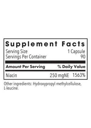 Allergy Research Group Niacin (Vit B3) -- niacin, vitamin B3. - Back