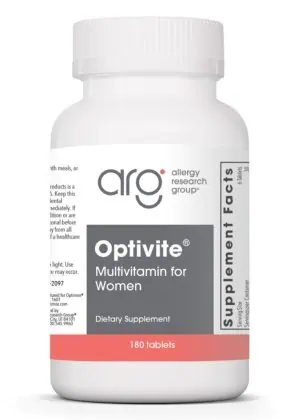 Allergy Research Group Optivite(R) -- multivitamin, PMS support.
