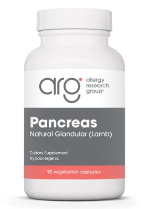 Allergy Research Group Pancreas Natural Glandular (Lamb) -- pancreatic support, digestive health.