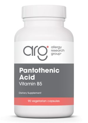 Allergy Research Group Pantothenic Acid -- vitamin B5, energy metabolism.