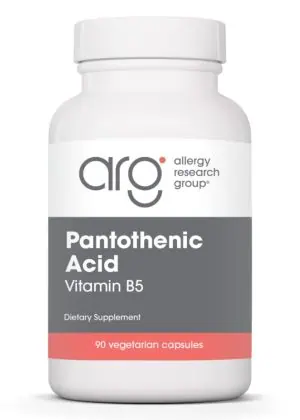Allergy Research Group Pantothenic Acid -- vitamin B5, energy metabolism.
