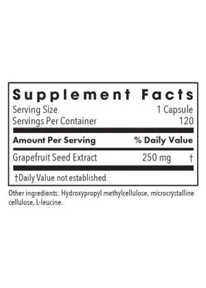 Allergy Research Group ParaMicrocidin 250mg -- grapefruit seed extract, immune support. - Back