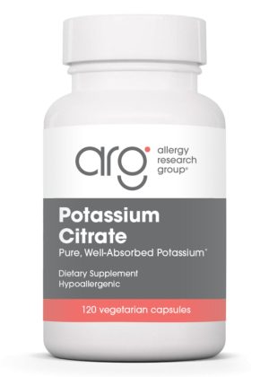 Allergy Research Group Potassium Citrate -- potassium supplement, dietary mineral.
