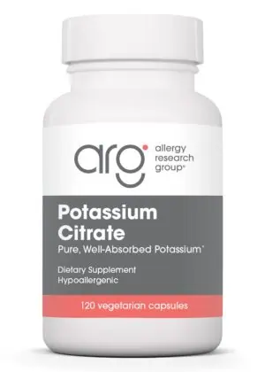 Allergy Research Group Potassium Citrate -- potassium supplement, dietary mineral.