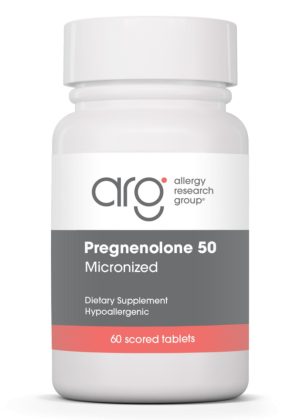 Allergy Research Group Pregnenolone 50mg Micronized Lipid Matrix -- cognitive support, hormone balance.
