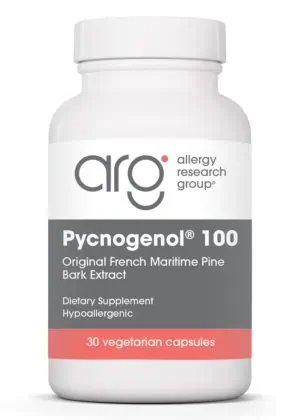 Allergy Research Group Pycnogenol 100 -- pine bark extract, antioxidant support.