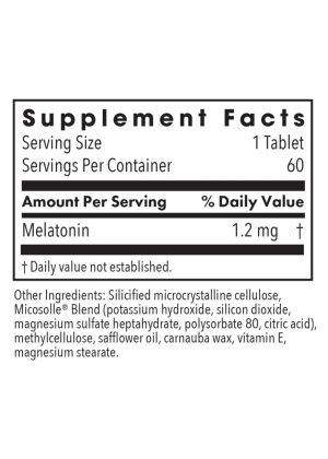 Allergy Research Group Slow Motion Melatonin -- melatonin, sleep support. - Back
