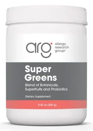 Allergy Research Group Super Greens -- super greens, dietary supplement.