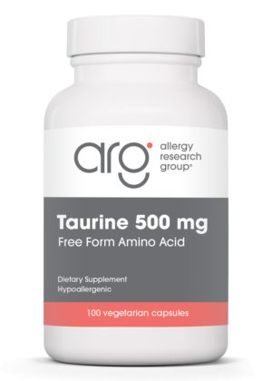 Allergy Research Group Taurine 500mg -- taurine supplement, amino acid