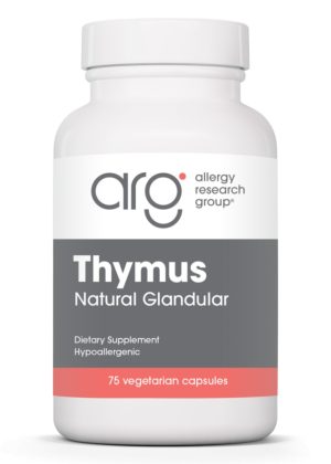 Allergy Research Group Thymus Natural Glandular -- immune support, T cell maturation.