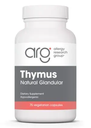 Allergy Research Group Thymus Natural Glandular -- immune support, T cell maturation.