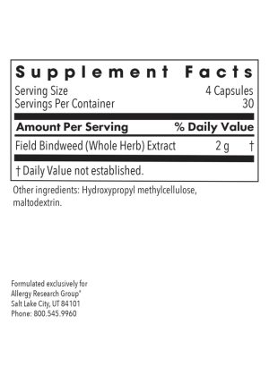 Allergy Research Group VascuStatin Formula -- immune support, vascular health. - Back