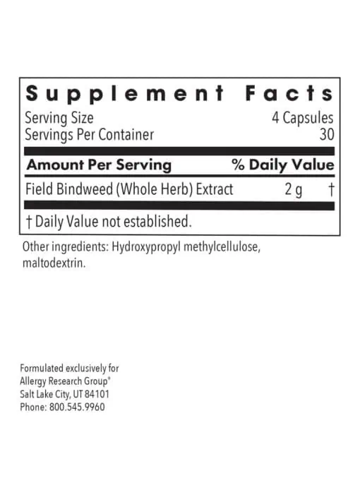 Allergy Research Group VascuStatin Formula -- immune support, vascular health. - Back