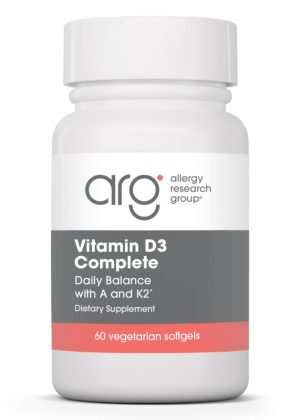 Allergy Research Group Vitamin D3 Complete Daily Balance with A and K2 -- vitamin D, vitamin A