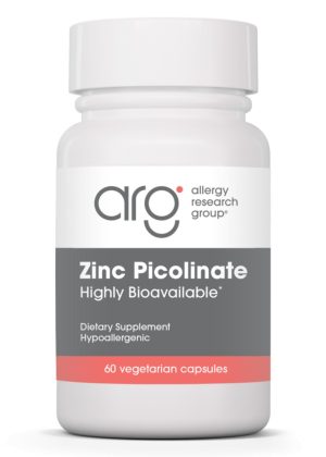 Allergy Research Group Zinc Picolinate -- zinc supplement, immune support.