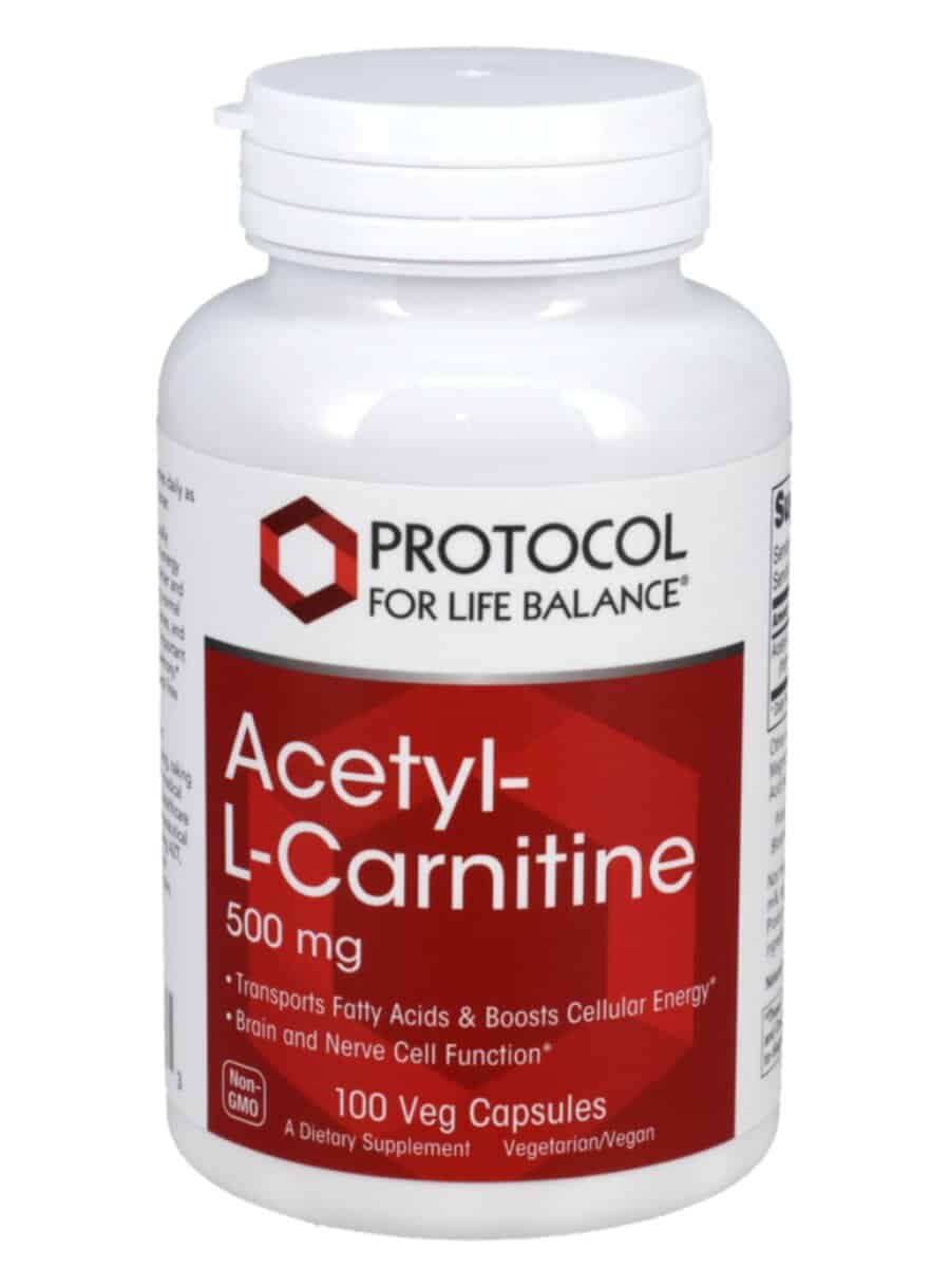 Protocol For Life Acetyl-L-Carnitine 500mg -- Acetyl-L-Carnitine, Brain Health.