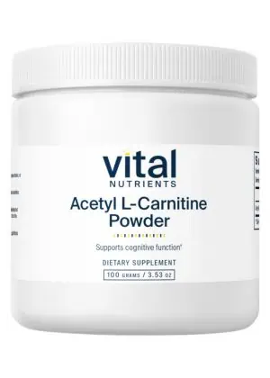 Vital Nutrients Acetyl L-Carnitine Powder -- cognitive support, memory enhancement.