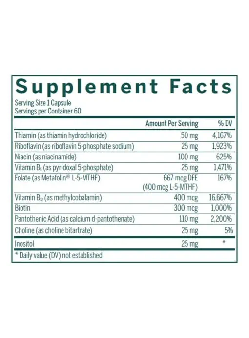 Genestra Active B Complex -- B vitamins, metabolism support. - Back