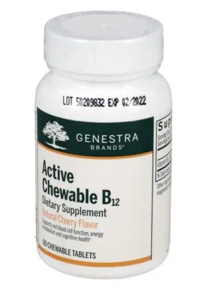 Seroyal/Genestra Active Chewable B12/Methylcobalamin -- vitamin B12, chewable tablet.