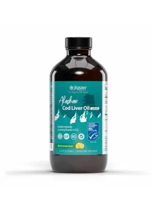 Jigsaw Health Alaskan Cod Liver Oil - Liquid -- omega-3 fatty acids, immune health.