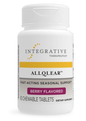 Integrative Therapeutics, Inc. AllQlear Chewable -- seasonal support, mast cell stabilization.