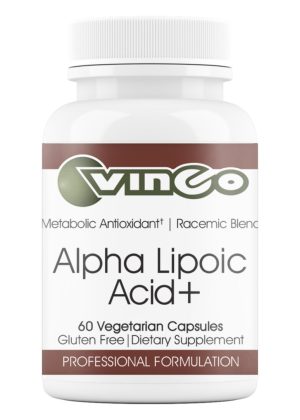 Vinco Alpha Lipoic Acid 500mg -- antioxidant support, enhanced absorption.