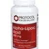 Protocol For Life Alpha Lipoic Acid 600mg -- free radical scavenger, neural health support.
