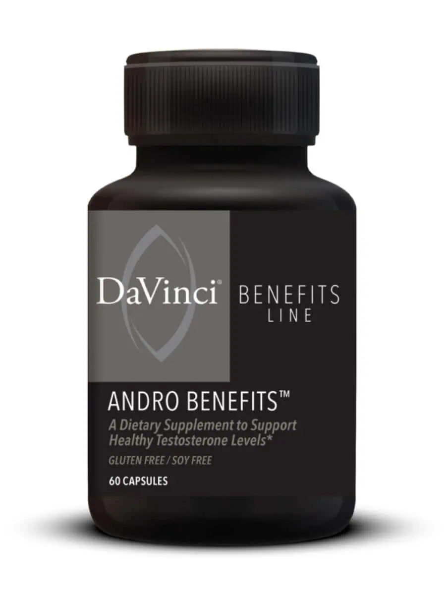 DaVinci Labs Andro Benefits -- testosterone support, metabolic health.