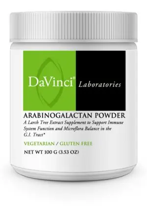DaVinci Labs Arabinogalactan Powder -- immune support, gut health.