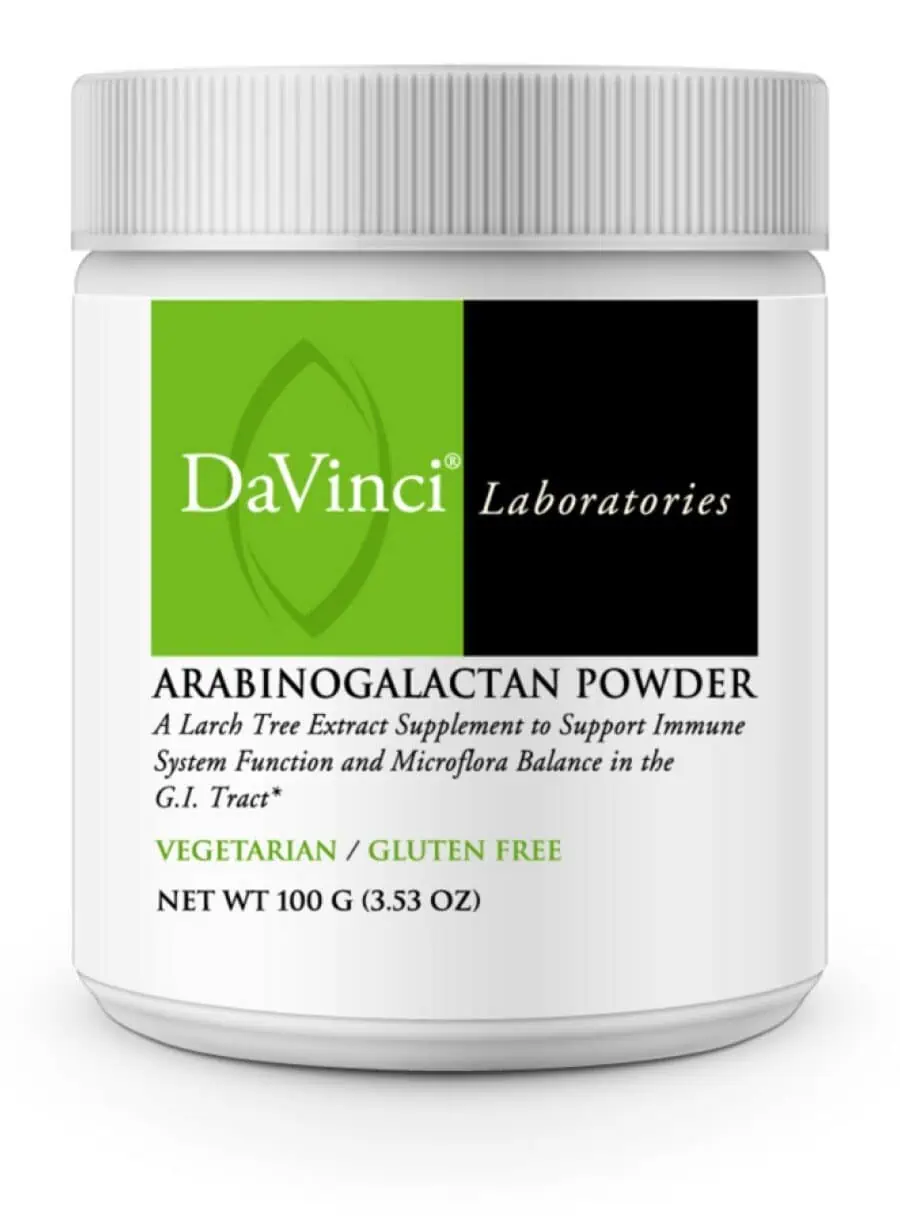 DaVinci Labs Arabinogalactan Powder -- immune support, gut health.